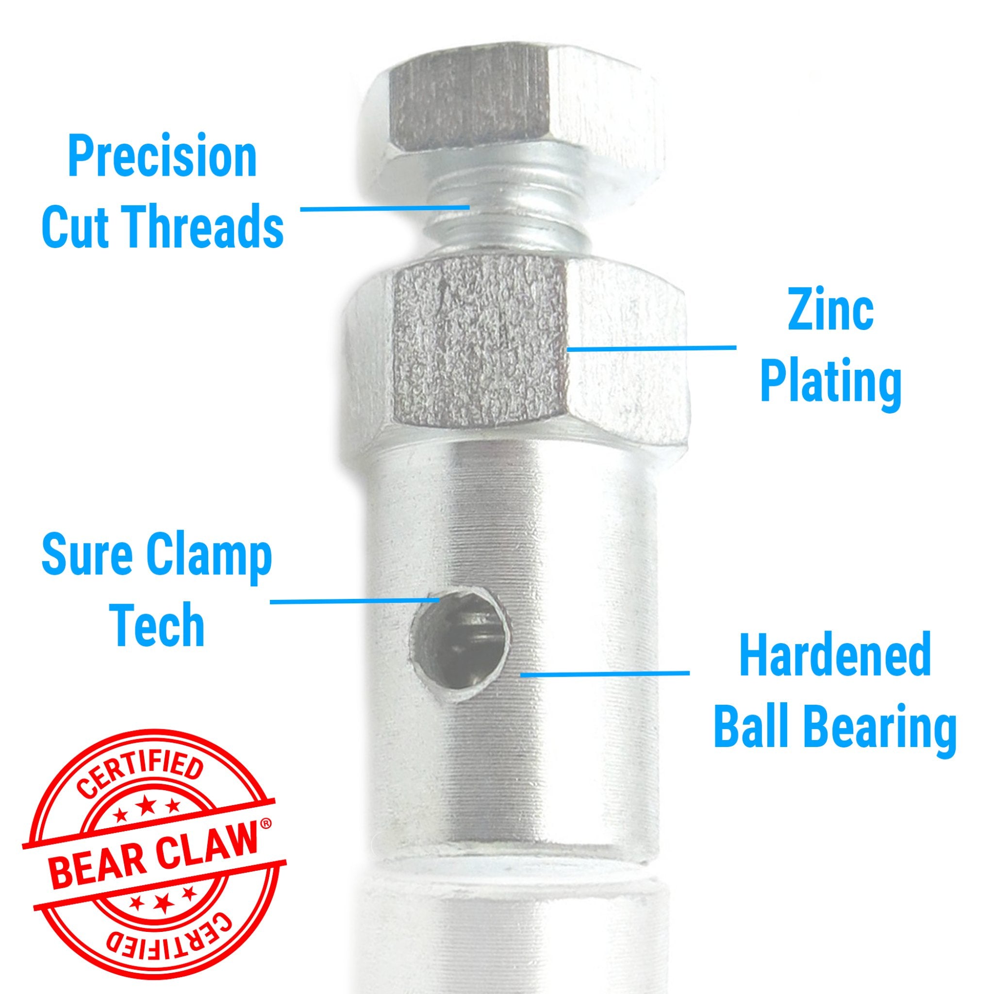 Abrazadera de alambre ajustable, accesorio de perno de tornillo de rodamiento de bolas de metal endurecido
