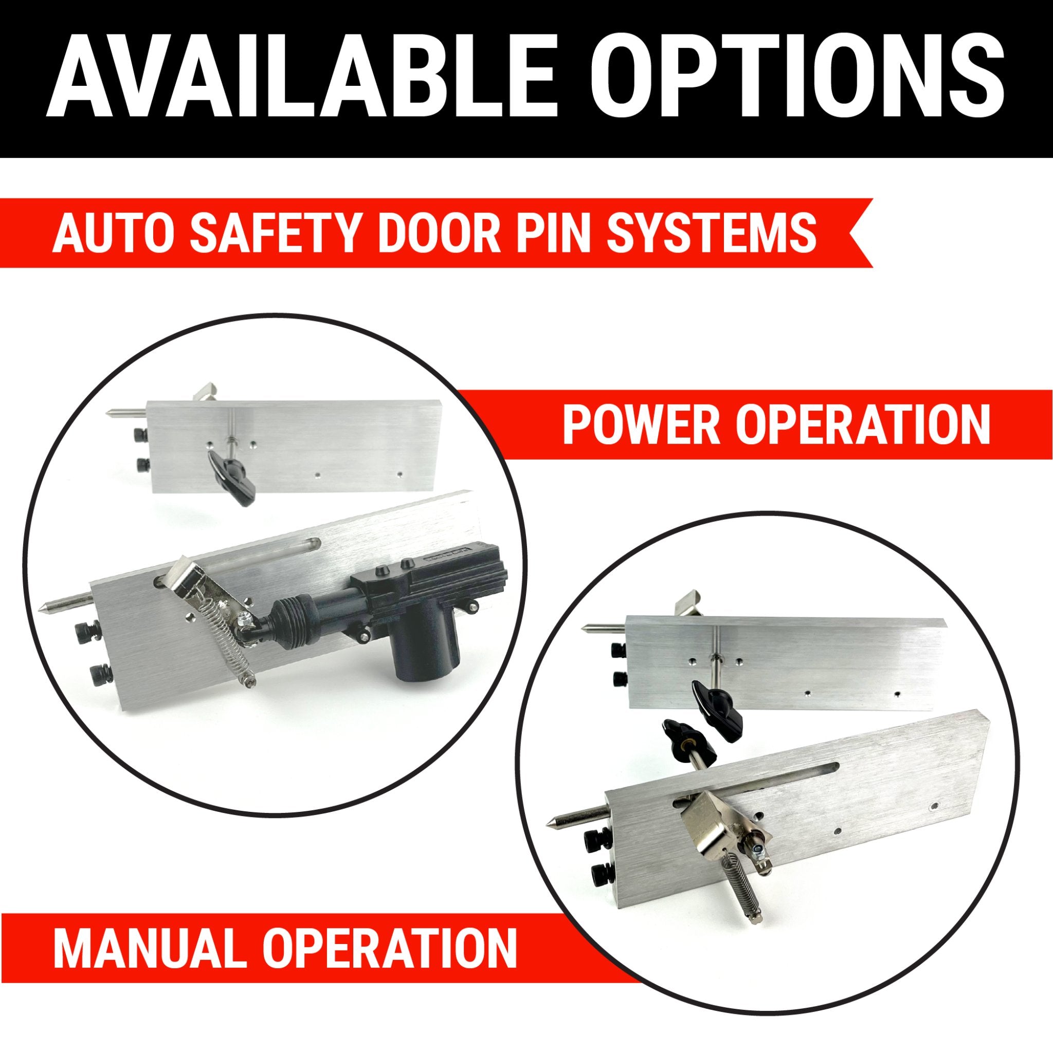 Autoloc 12V Electric Power Suicide Car Door Safety Pin Dead Lock System Set Pair