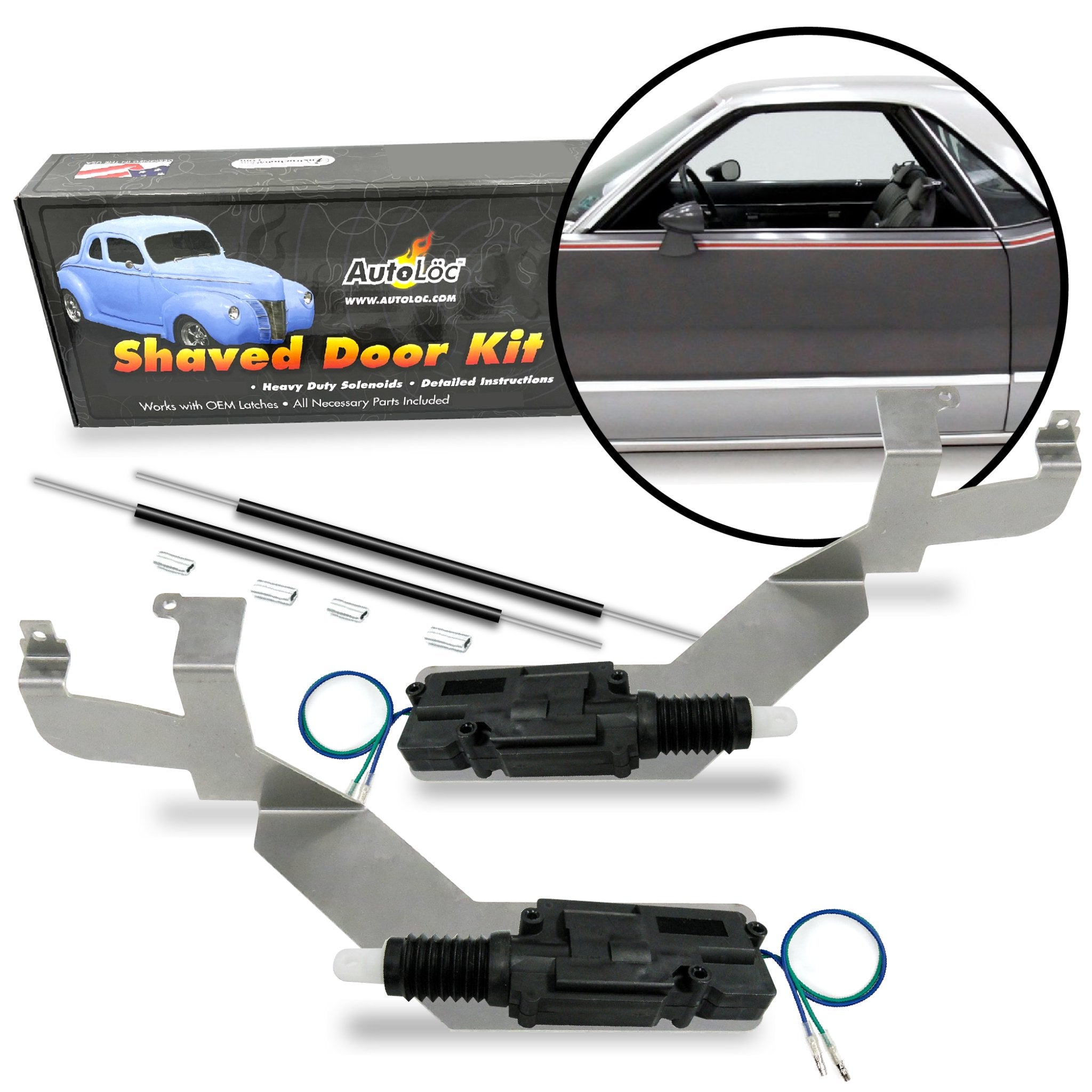 Bolt-On Shave Door Kit for Most 1978 - 2000 GM Cars and Trucks Easy Installation