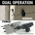 Manual Suicide Door Safety Pin Bolt Lock Rod Spring Loaded System Set w/ Knobs