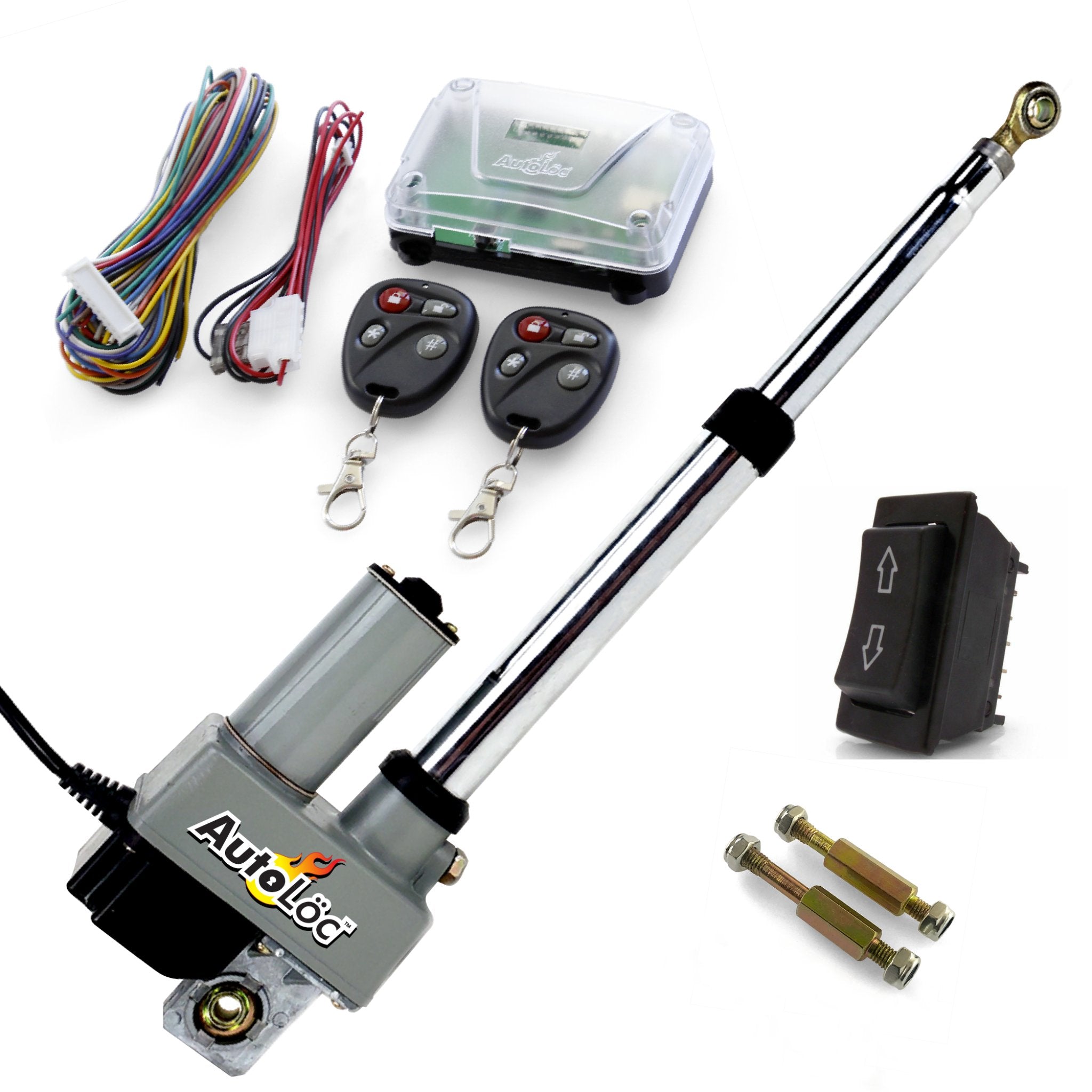 Remote Control Power Tonneau Cover Kit w/ 12V Linear Actuator Motor & Switch