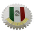 Insignia cromada para parrilla de coche, camión, bandera de águila mexicana, emblema de Metal, pancarta con medallón