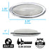 Oval Universal LED Interior Dome Light Courtesy Map