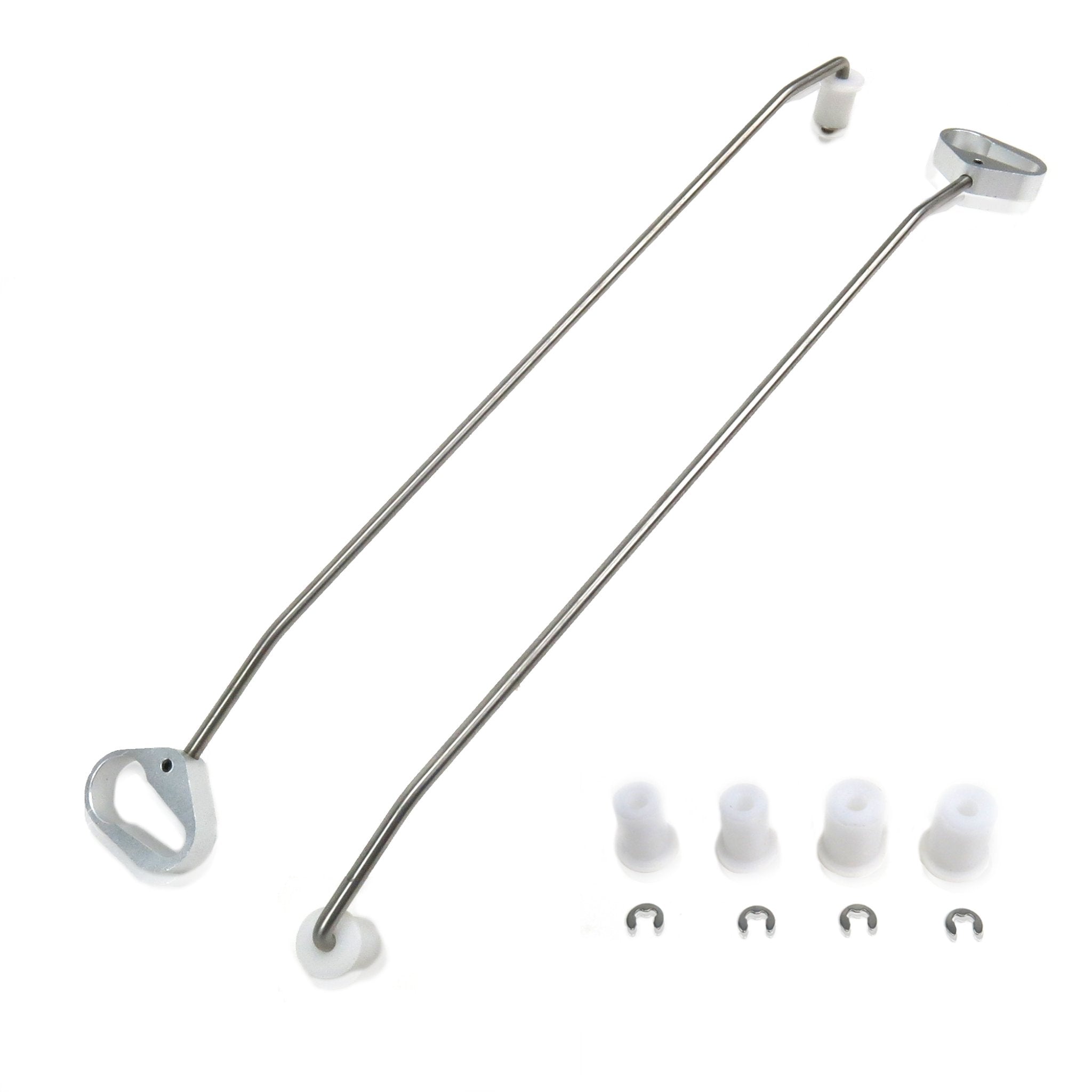 Stainless Steel Door Prop Open Rods Set Holds Latch for Shows Interior Display