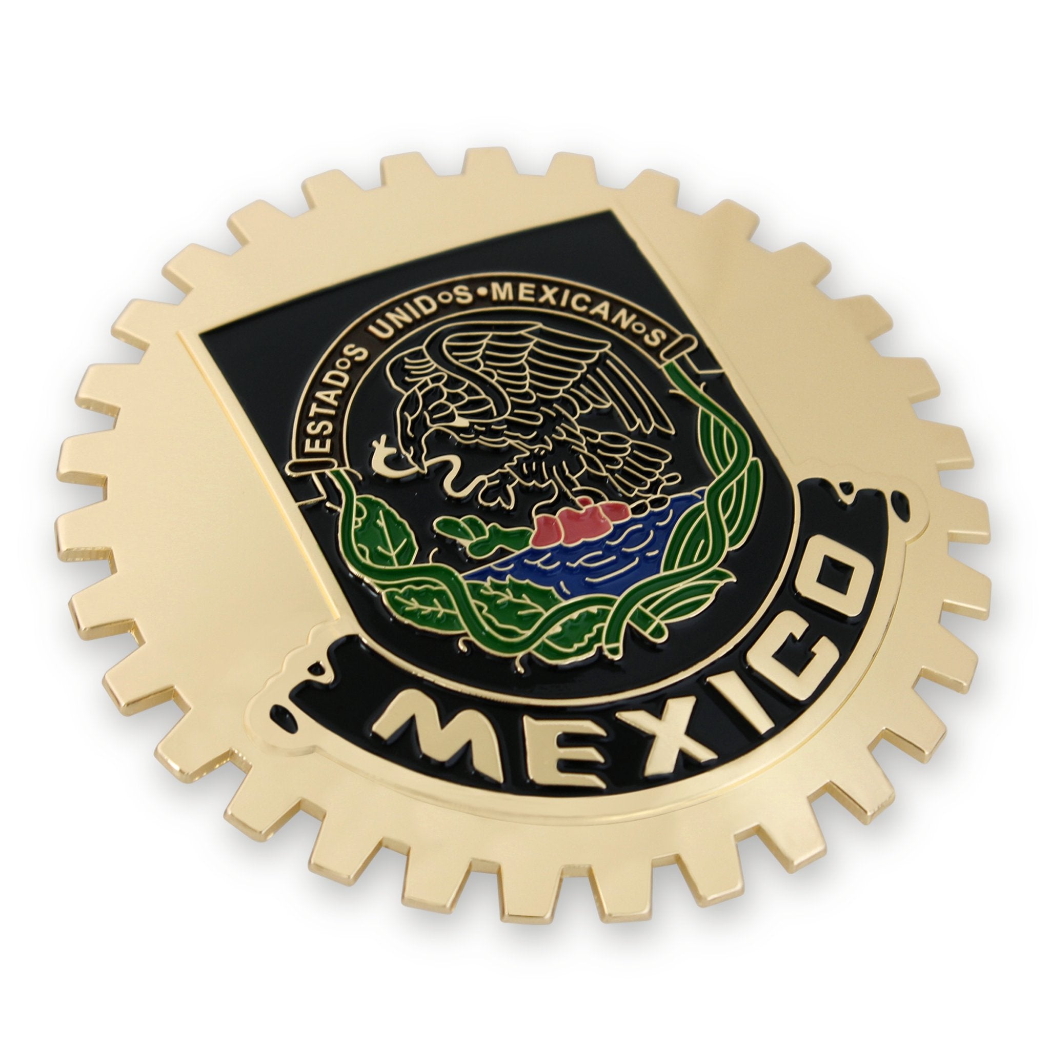Gold Car Truck SUV Estados Unidos Mexicanos Grill Badge Mexico Emblem Medallion