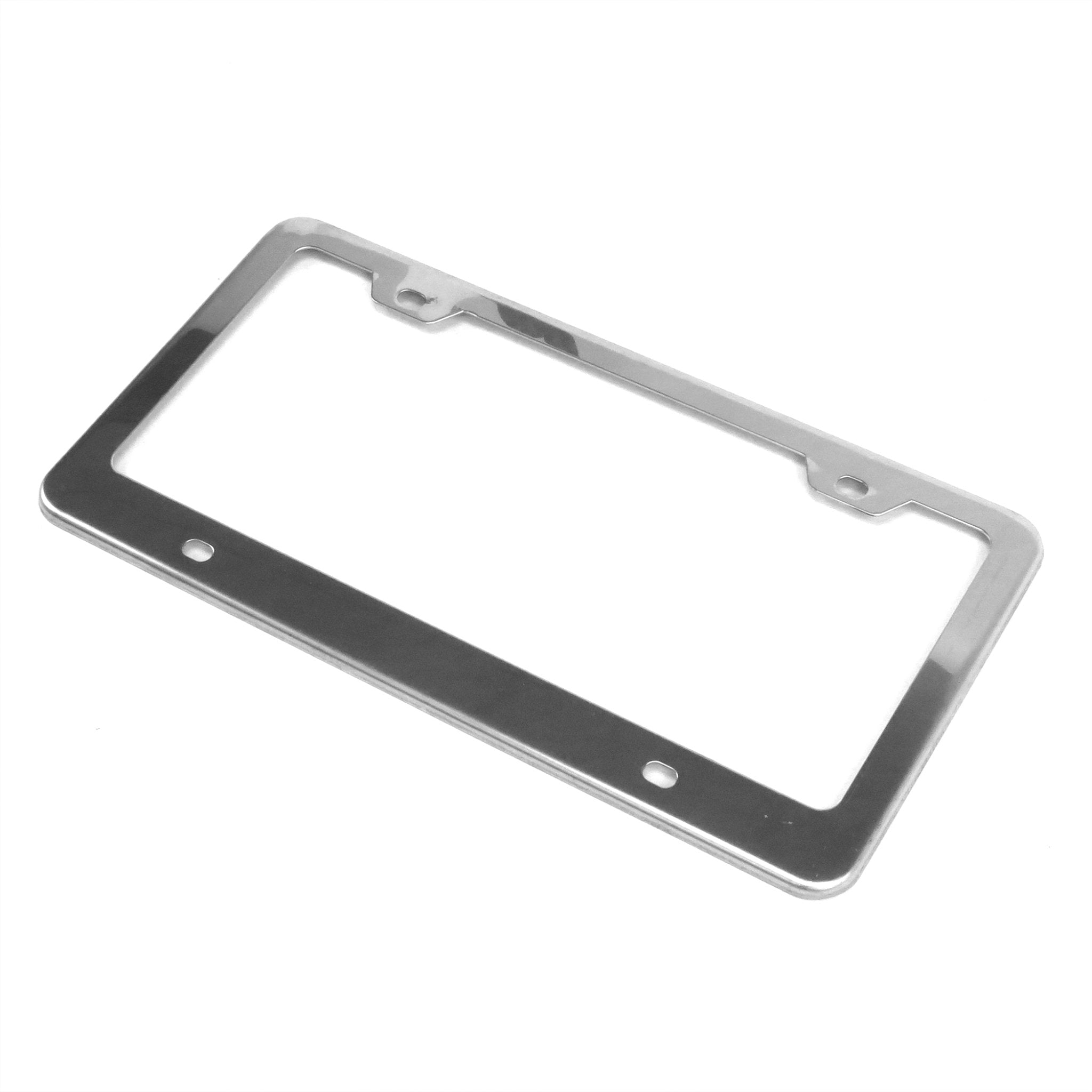 304 Stainless Steel Chrome 6"x12" License Plate Frame Holder Standard Universal