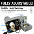 Heavy Duty 12 Volt 12" Adjustable Linear Actuator Electric Motor 200lb Capacity